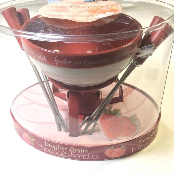 Joie Dipping Desire Chocolate Fondue Set - Strawberry by MSC *NIB* - Picture 3 of 5